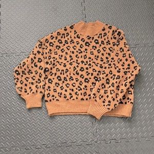 Extra large, cheetah print sweater